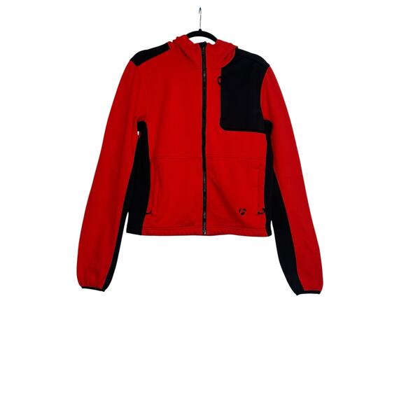 Bontrager Nicolet red black zipper athletic hoodie jacket size Small - Picture 8 of 9